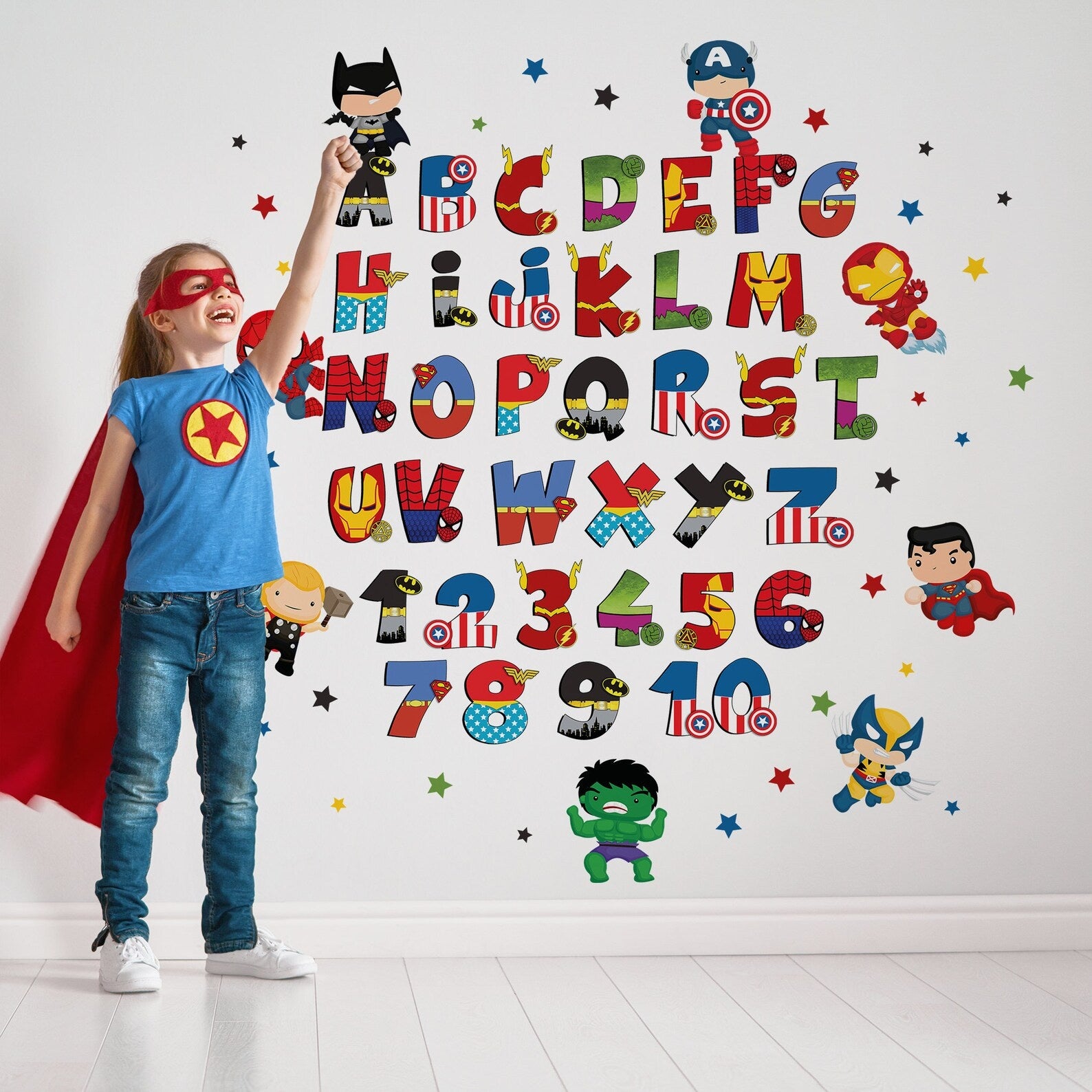 Abecedario Superheroes 2
