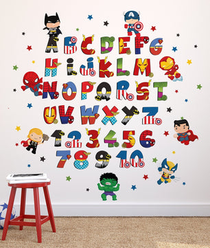 Abecedario Superheroes 2