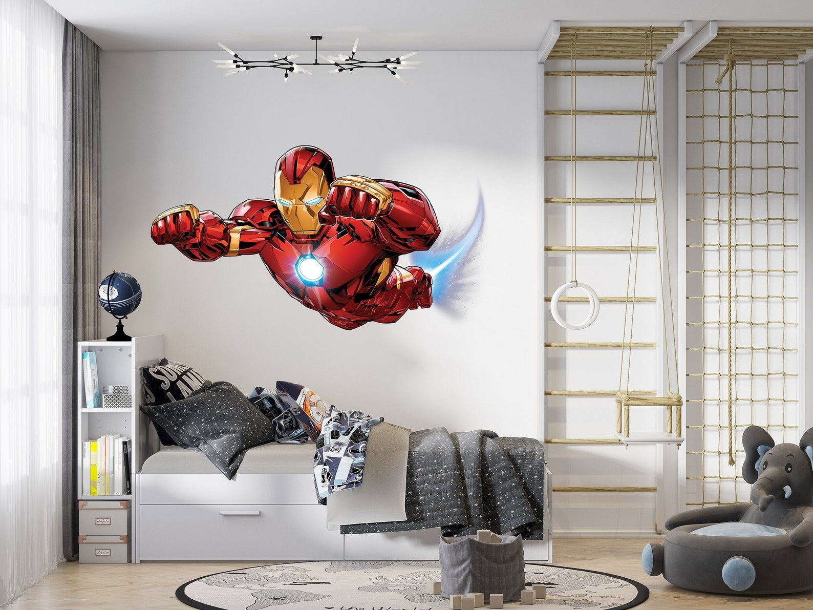 Vinilos decorativos Adhesivos infantiles de pared superheroes iron man