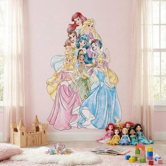 Vinilos decorativos Adhesivos infantiles de Pared princesas posando