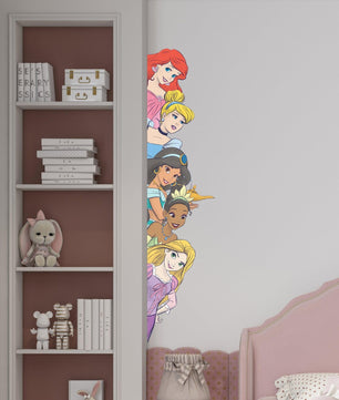 Vinilos decorativos Adhesivos infantiles de Pared princesas Asomadas