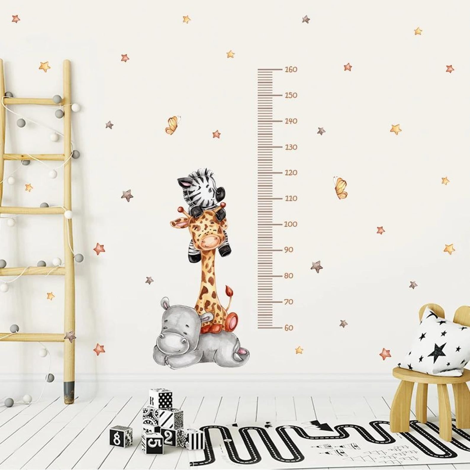 Medidor de altura infantil  animales perezosos