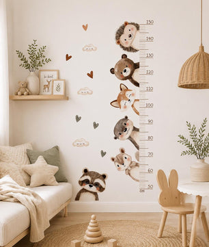 Medidor de altura infantil  animales cute
