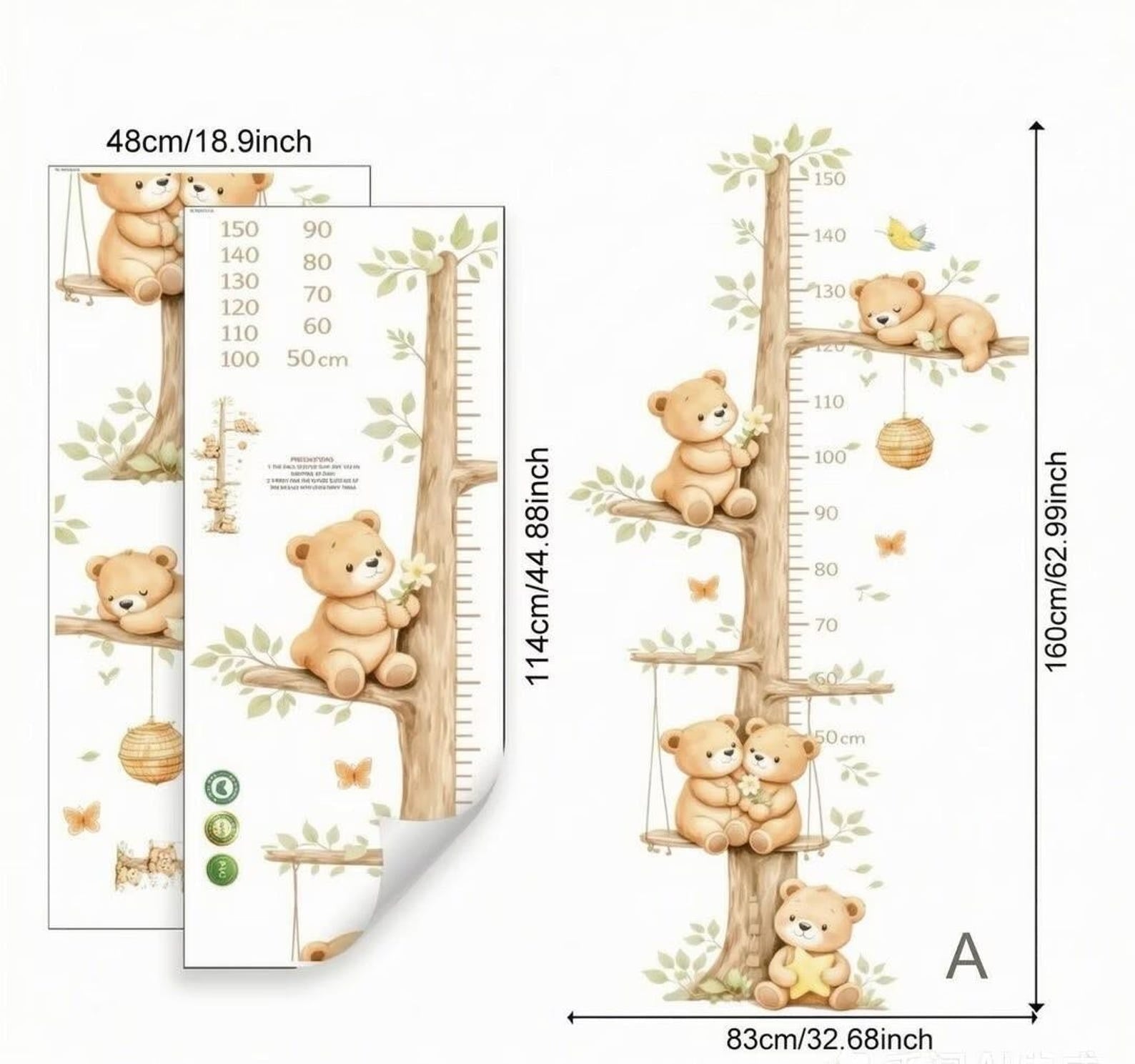 Medidor de altura infantil arbol