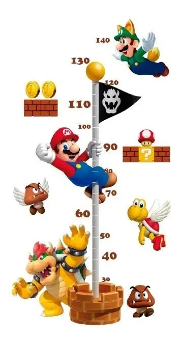 Medidor de altura infantil mario bros 2