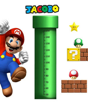 Medidor de altura infantil mario bros 4