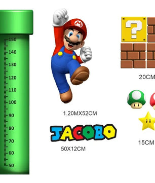 Medidor de altura infantil mario bros 4