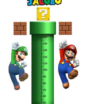 Medidor de altura infantil mario bros 4