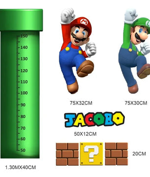 Medidor de altura infantil mario bros 4