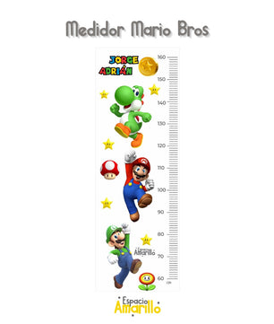 Medidor de altura infantil mario bros 5