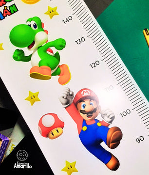 Medidor de altura infantil mario bros 5