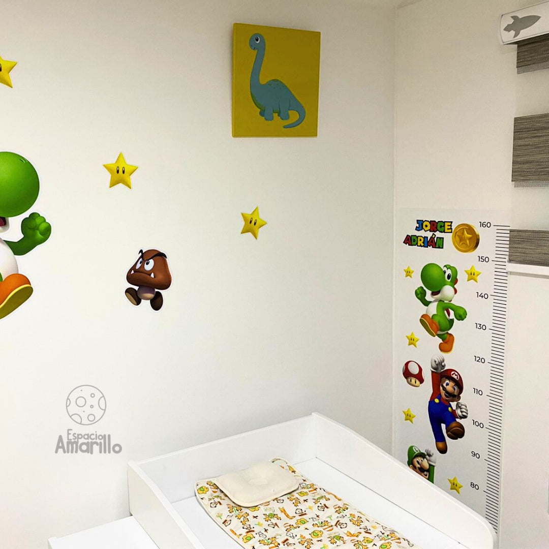 Medidor de altura infantil mario bros 5