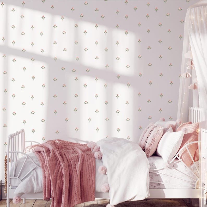 Vinilos decorativos Adhesivos de habitacion froral para habitacion infantil