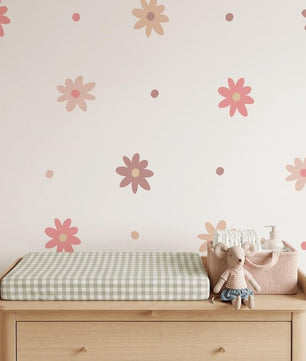 Vinilos decorativos Adhesivos infantiles de pegatinas de margaritas