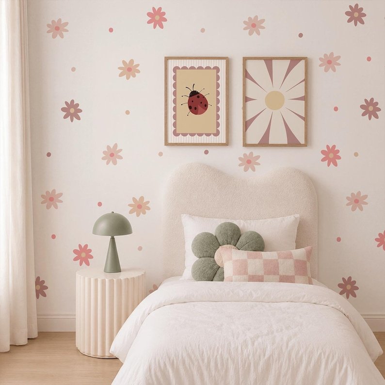 Vinilos decorativos Adhesivos infantiles de pegatinas de margaritas