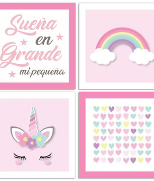 Combo de unicornio arcoiris