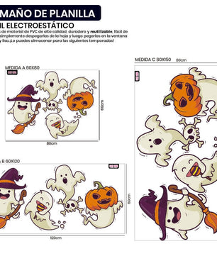 Vinil Electro estático para ventanas Ghost