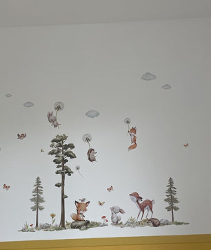 Vinilos decorativos Adhesivos infantiles animales del bosque 2 (0007)