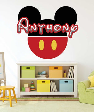 Vinilos decorativos Adhesivos infantiles de Pared mickey mouse niño 2