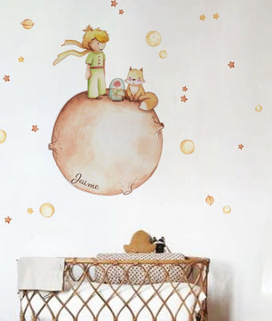 Vinilos decorativos Adhesivos infantiles de Pared el principito 1 niño (0040)