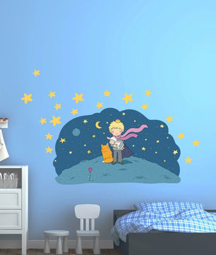Vinilos decorativos Adhesivos infantilesde Pared el principito 2 niño