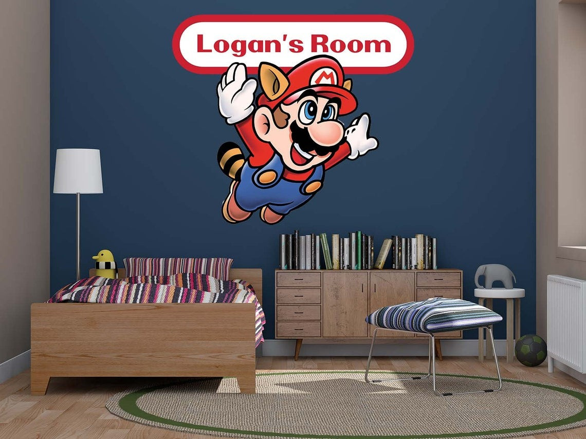 Vinilos decorativos Adhesivos infantiles de Pared mario bros 8 niño (0066)