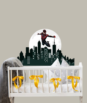 Vinilos decorativos Adhesivos infantiles de pared spiderman modelo 9 niño