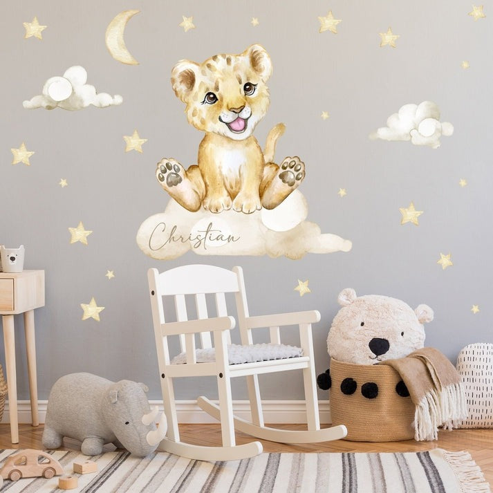 Vinilos decorativos Adhesivos infantiles de Pared  Conjunto de animales modelos variados