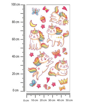 Vinilos decorativos Adhesivos infantiles de Pared cuerno unicornio  niña 3 (0094)