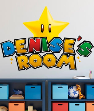 Vinilos decorativos Adhesivos infantiles de Pared mario bros 1 niño