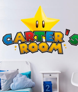 Vinilos decorativos Adhesivos infantiles de Pared mario bros 1 niño