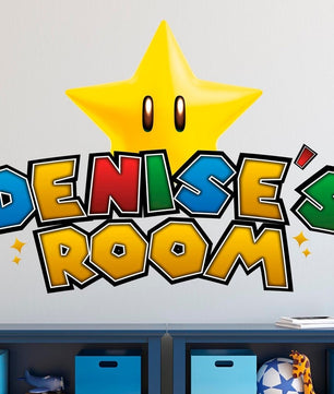 Vinilos decorativos Adhesivos infantiles de Pared mario bros 1 niño