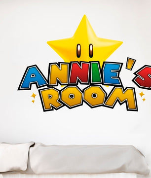 Vinilos decorativos Adhesivos infantiles de Pared mario bros 1 niño