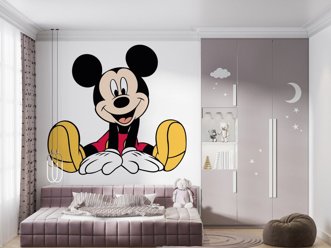 Vinilos decorativos Adhesivos infantiles de Pared mickey mouse niño 3 (0075)