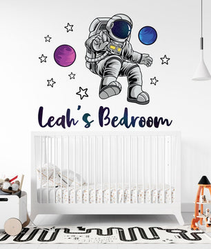 Vinilos decorativos Adhesivos infantiles de Pared espacio astronautas 16 niño