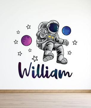 Vinilos decorativos Adhesivos infantiles de Pared espacio astronautas 16 niño