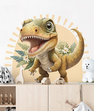 Vinilos decorativos Adhesivos infantiles de pared de dinosaurios 3D modelo 9 niño (0087)