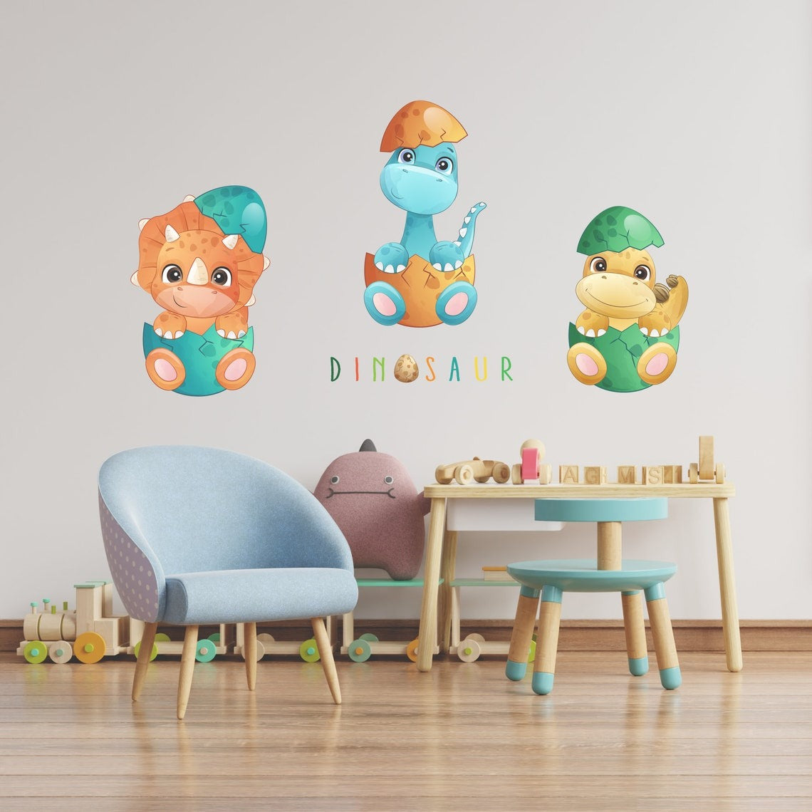 Vinilos decorativos Adhesivos infantiles de pared de dinosaurios modelo 5 bebe niño