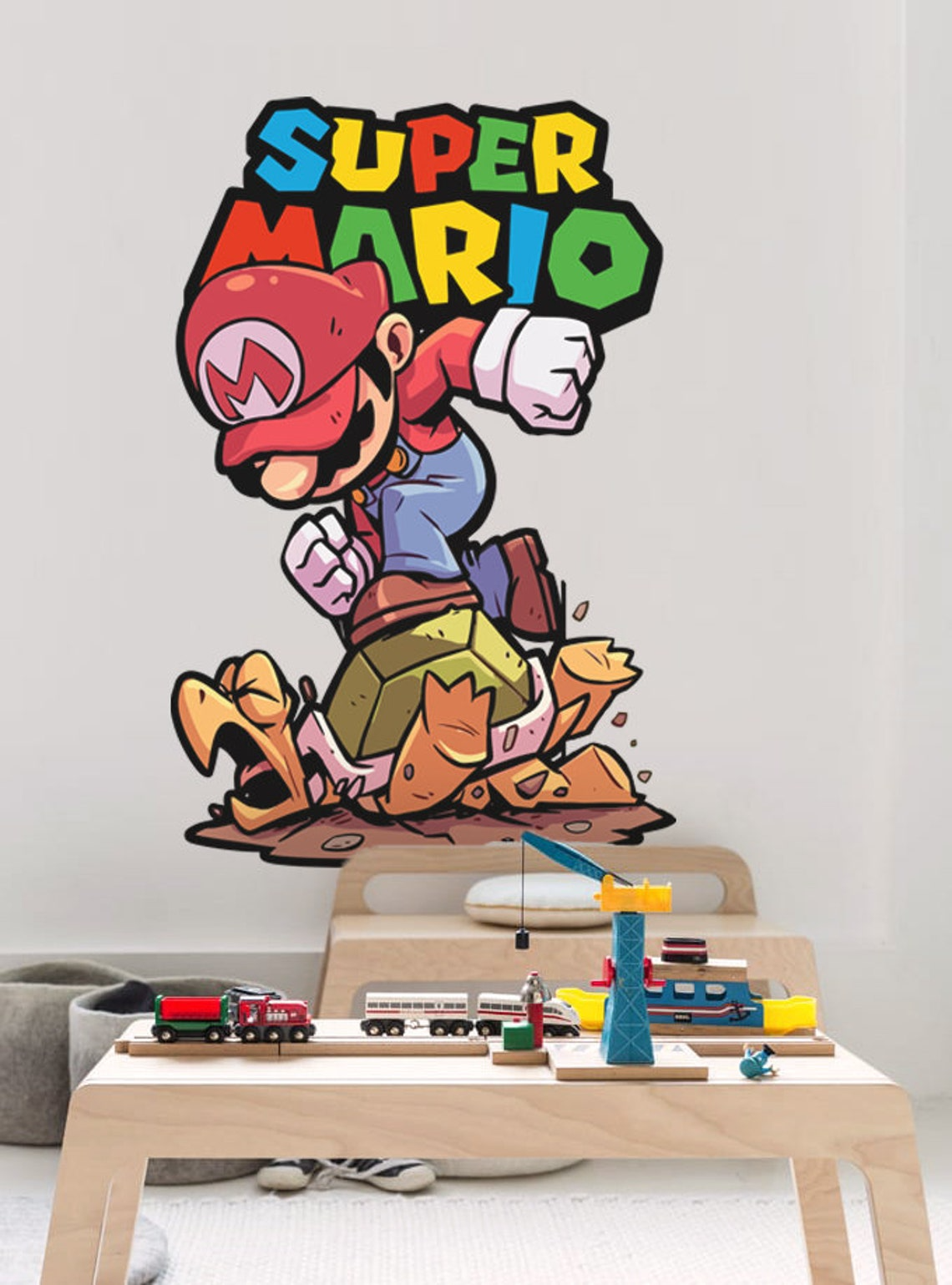Vinilos decorativos Adhesivos infantiles de Pared mario bros 11 niño
