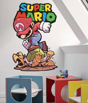 Vinilos decorativos Adhesivos infantiles de Pared mario bros 11 niño