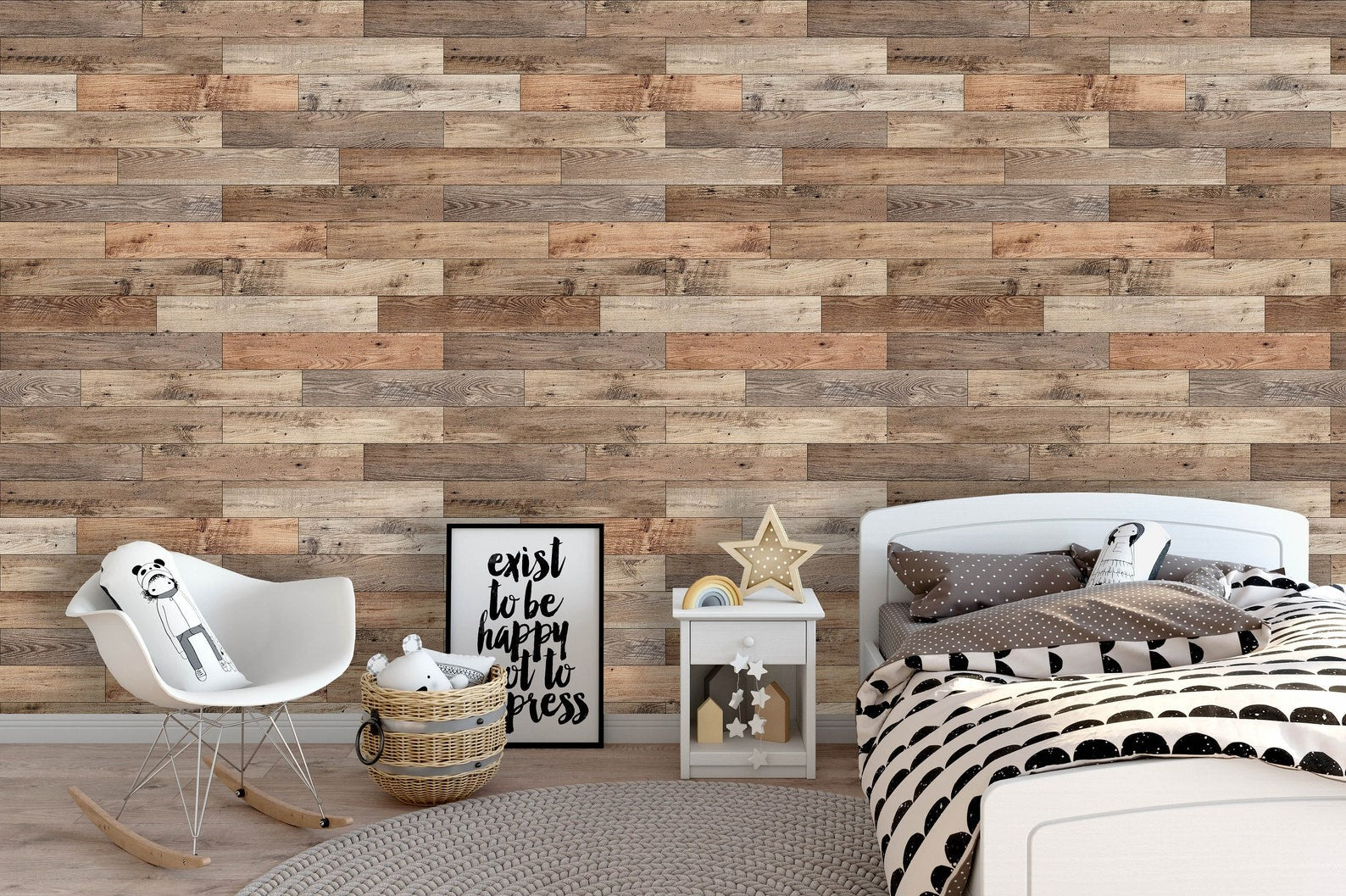 Papel para paredes  Tablones de Madera