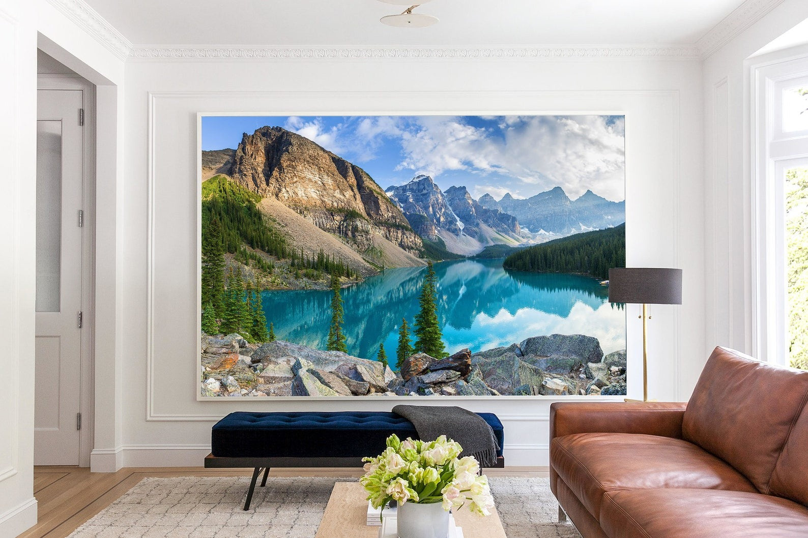 Papel para paredes Paisajes 9 lago turquesa