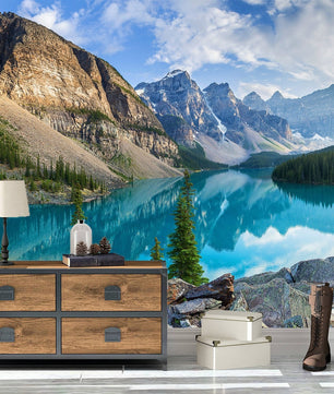 Papel para paredes Paisajes 9 lago turquesa