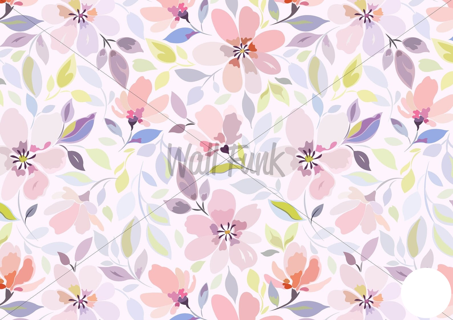 Papel para paredes Flores Mosaico 8