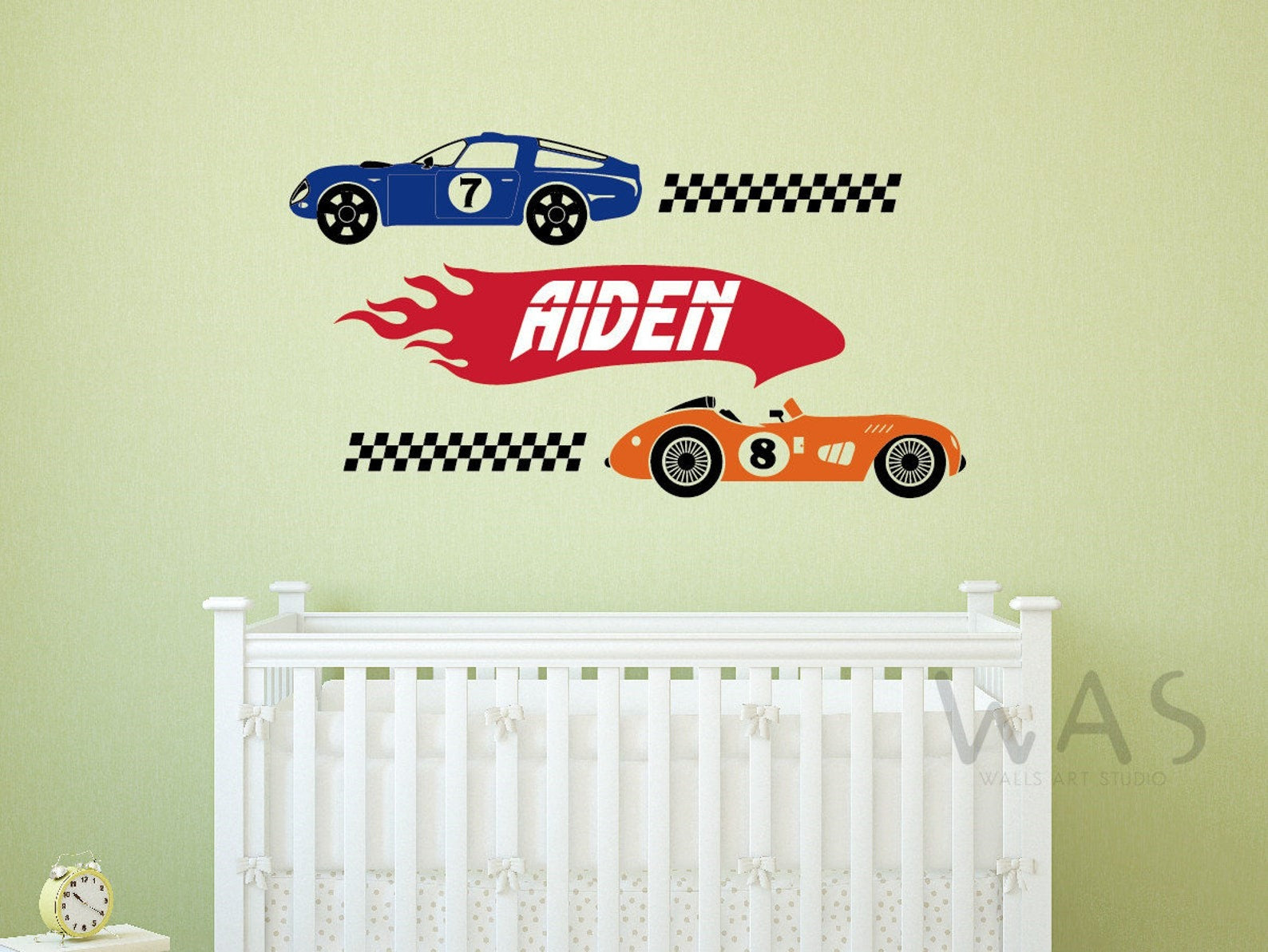 Vinilos decorativos Adhesivos infantiles de Pared  Carros 1