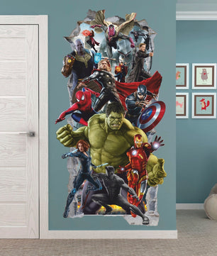 Vinilos decorativos Adhesivos infantiles de pared los vengadores 8