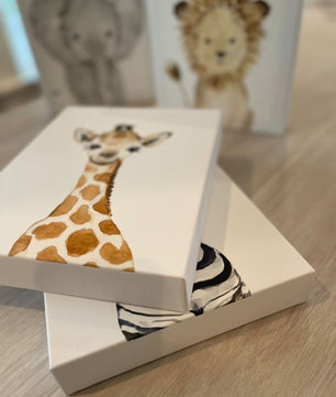 Cuadros decorativos infantiles Animales Elefante, Leon, Jirafa