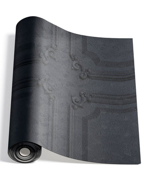 Papel para paredes Paneles de madera vintage negro