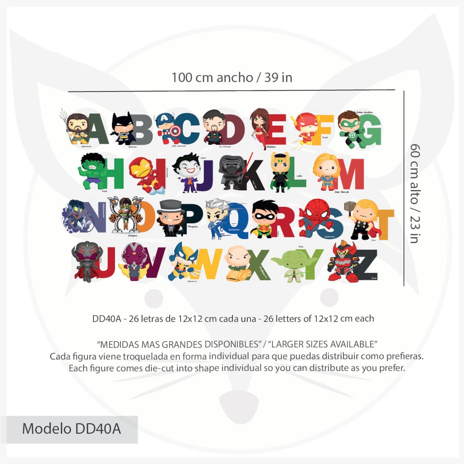 Abecedario Superheroes