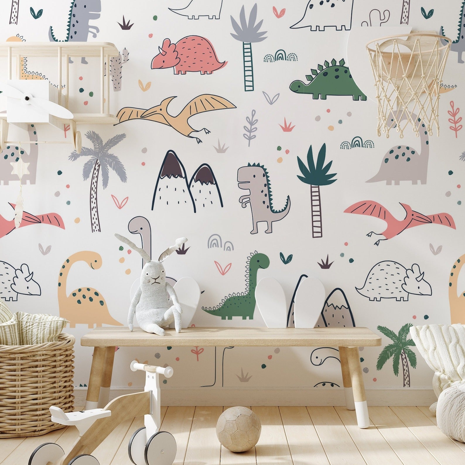 Papel para paredes Mosaico jurassico